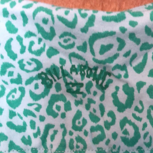 BillaBong - high waisted mint green cheetah print bike shorts - Picture 4 of 5